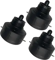 FELTECHELECTR 3pcs Piezoelectric Head for Buzzer Piezoelectric Speaker System Car Speaker Horn Tweeter Speakers Car Tweeters Car Supplies Auto Audio Tweeter Black Plastic