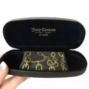 New Juicy Couture Sunglasses Eyeglasses Case Black Label Hard Clam Shell w/cloth