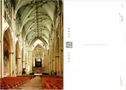 York Minster Interior Nave Postcard Unused (36685)