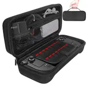 Steam Deck Handheld Console Storage Bag - Hard Eva Oxford Cloth - Black