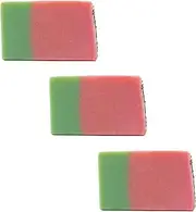 [Luxiny] Natural Soap Bar, Handmade Body Soap and Bath Soap Bar is a Palm Oil Free Moisturizing Vegan Castile Soap with Fragrance Oils for All Skin Types (Watermelon- 3 pack)