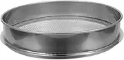 Soil Sifter Garden Sieve Stainless Soil Sieve Sand Sieve Soil Sieve Stainless Steel Soil Sieve Gardening Sieve Fine Mesh Sifter for Rocks Dirt and Compost (4 Mesh)