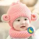 韓版嬰兒帽子加絨秋冬寶寶帽子6-12個月毛線帽冬天護耳帽2016新款