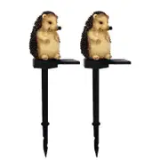 2pcs Garden Solar Lights Hedgehog Stake Lights Decorative Outdoor Garden Stake Lamp -Style 3