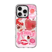 iPhone 16 Pro Clear Case MagSafe Compatible Transparent Junk Journal Stickers