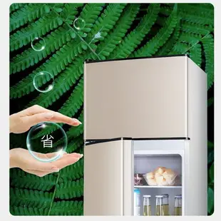冰熊冰箱家用雙門小型迷你電冰箱宿舍家電節能冷藏冷凍大容量一級