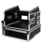 6U Rack x 10U Top Mixer DJ Combo Flight Case