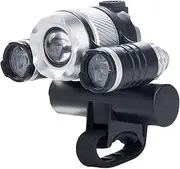 LED Bike Light USB Front Light Bicycle Headlight Rechargeable 4 Modes for Cycling Safety Easy Install Rubber Buckle