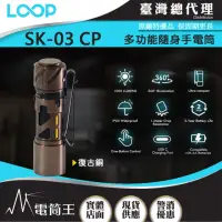在飛比找momo購物網優惠-【LOOP GEAR】電筒王 SK03 復古銅+濾鏡(100