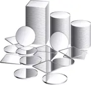 Round Square Mirror Tiles, Mini Size Circle Mirror, Small Square Mirror, DIY Mos