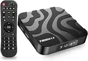 2023 Android TV Box 12.0, T95 Max 4GB RAM 32GB ROM H618 Quad-Core Cortex-A53 Support Ultra HD 6K 4K HDR10 3D USB 2.0 Bluetooth 4.0 Dual-WiFi 2.4G/5G 100M,with Wireless Mini Keyboard,4gb+32gb