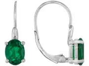 Bella Luce (R) 2.30ctw Oval, Rhodium Plated Sterling Silver Earrings