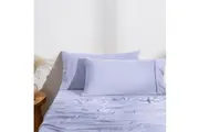 Dreamaker Superfine Washed Microfibre King Pillowcase Twin Pack Lilac