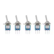 5x PCB Toggle Switch Momentary Mini Metal Rocker Switches Car Motor