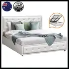 Oikiture Bed Frame Queen Double King Single Size Gas Lift Base With Storage