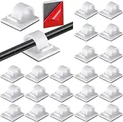 Namalu 240 Pcs Cable Clips Outdoor Wire Clip Adhesive Cable Hook Cord Organizer Holder R Shape Christmas Light Clip for Desk Wall Cable Management String Lights Fairy Light Decoration(White, Small)