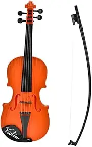 Kisangel 1 Set Simulation Violin Model for Realistic Musical with Strings for Early Music Development Durable Educational Instrument present for Young Musicians