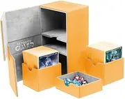 Ultimate Guard UGD010652 Twin Flip n Tray Deck Case, 160 Plus, Standard Size, XenoSkin, Amber