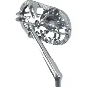 Arlen Ness Caged Mirror Right Chrome Deep Cut 13-167 for Harley Davidson Indian