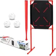 GoSports LotBall AIR Backyard Baseball Bat, Ball and Strike Zone Set - Plastic Baseball Game for Kids