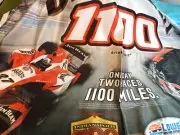 JIM BEEM RACING BANNER JIM BEAM 1100 1 DAY 2 RACES, 1100 MILES. 34" X 56"