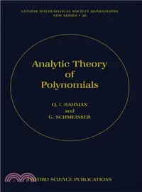 在飛比找三民網路書店優惠-Analytic Theory of Polynomials