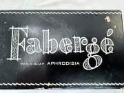 Vintage Faberge Aphrodesia Men’s Soap Bar In Original Box Black Art Deco Bath