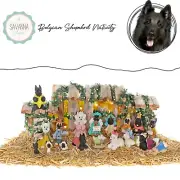 SAVANNASHOPS Dog Nativity Belgian Shepherd Gifts - Nativity Sets - Dog Lover