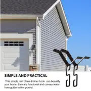 Rain Chain Hooks Japanese Gutter with Adapter Chains for Gutters House V