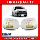 FOR VW AMAROK TRANSPORTER T5.1 T6 WING MIRROR GLASS HEATED LEFT & RIGHT SIDE