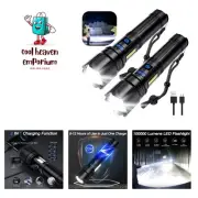 Rechargeable Flashlights High Lumens, Led Flashlight 990000 Lumens Bright Fla...