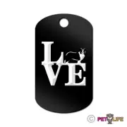 Love Border Collie Engraved Keychain GI Tag dog park v2 sheep dog