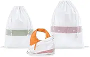 [Hayden Hill] Luxury Dust Bags For Purses and Handbags | 3 Pack Mixed Size Organic Cotton Drawstring Bag | Handbag Shoe and Purse Dust Bags for Storage and Travel | Certified Carbon Neutral