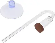 Acrylic Diffuser Drop Checker Bubble Counter Check Valve with Suction Cup for Aquarium Fish Tank Accessories
