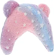 Small Dogs and Cats U-Shape Pillow Soft Texture and Calming Glow for Relaxation