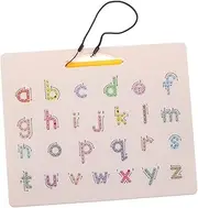 Toddmomy Magnetic Alphabet Writing Board Double-Sided Preschool Practice Tool Unique Bead Mechanism for Engaging Letter Learning Activities The Go