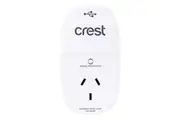 Crest Surge Protected 1-Socket Power Adaptor Outlet w 2x USB-A Ports White