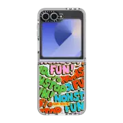 Galaxy Z Flip6 Clear Case 100% Nonstop Fun!