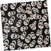 [CHILDWEET] Square Headwrap Skull Print Fashionable Pirate Skullcap Versatile Scarf for Men Women