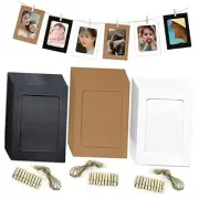 Paper Photo Frame 4x6 Picture Frames collage wall decor DIY 3 Colors 30P