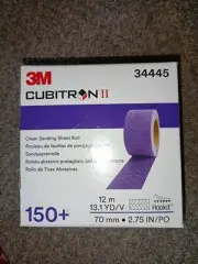 3M (34445) Cubitron II Hookit Hook & Loop Clean Sandpaper Sheet Roll, 150 Grit