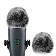 Geekria Furry Windscreen Cover for Blue Yeti Nano (2 Pack)