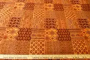 Bohemian Patchwork Polyester Blend Textured Woven Fabric