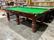 NEW Slate Pool Snooker Billiard Table Mahogany with Olive Felt BALLINA AREA