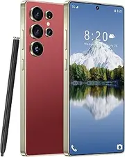 [MMY] I25 Ultra Unlocked Cell Phone, Built in Pen,6.99" HD Screen 12+512GB Unlocked Phones,Android 14 7000mAh Long Battery Life Smartphone,5G/Dual SIM/Fingerprint Unlock/Face ID (Wine Red, 12+512)