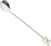 Stainless Steel Mixing Spoon Multi Function Cocktail Stirrer Long Handle for Convenient Mixing for Juice Desserts
