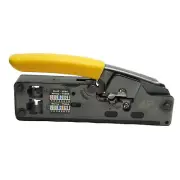 Klein Tools VDV226-107 Ratcheting Data Cable Crimper / Stripper, RJ45 & RJ11/12