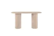 Raimon Furniture Orazio Faux Marble Wooden Frame Hallway Console Hall Table Travertine