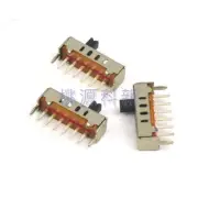 15pcs Vertical Slide Switch 4 Position 1P4T 6 Pin DC 50V 0.3A SS14D01