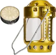 Tea Candle Lantern for Camping - Mini Tealight Holder with Handle, Compact Aluminum Alloy Lantern | Indoor Decorative Lantern for Outdoor Picnic, Camping Lighting, Travel or Outdoor Use